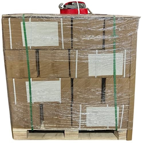 LOADCARE Spanngurt 8m Zurrgurt mit Ratsche 5000 Kg 2500 daN rot Ratschengurt Personalisierbar Haken Ladungssicherung Transporter Anhänger LKW PKW (1 Palette 240 Stück)