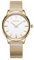 BURKER Damenuhr Emily, Runder Damen Armbanduhr Milanaise-Armband Edelstahl Analog Quarz 3-ATM Wasserdicht - 36 mm - Gold