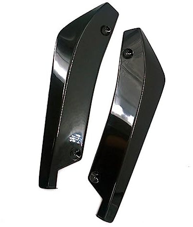 Jupe Latérale Voiture Winglet Wings pour Golf 7 Universel Voiture Avant Arrière Pare-Chocs Bande Lèvre Becquet Diffuseur Séparateur Ailes Jupe Latérale Extension en Fiber De Carbone (Couleur : Le NOI