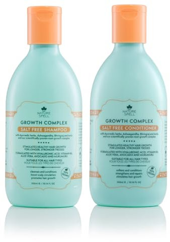 Nature Spell Wachstums-Komplex Shampoo- und Conditioner-Set – für gesundes Haarwachstum, mehr Stärke, Glanz & Volumen, 2 x 300 ml