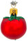Christbaumschmuck Weihnachtskugeln Glas Obst, Gemüse Christbaumkugeln Handmalerei Glasbläserei Tomate
