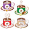 GLOBLELAND 3D Coffee Cup Cut Dies Metal 3D Coffee Teacup Cutting Dies Coffee Carbon Steel Cutting Dies for DIY Scrapbooking Photo Album Paper Card Making