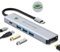 LUKCOZMO One Click Screen Rest Docking Station per risparmiare energia, prolungare la durata del dispositivo, ridurre l'affaticamento visivo. 4K HDMI HUB USB Splitter 5 in 1 100W PD per MacBook/Pad