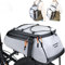 WOTOW Sac de Porte-Bagages arrière de vélo - Grand Sac de Coffre étanche entièrement réfléchissant de 10 L, Porte-Bagages Multifonctionnel pour siège arrière de vélo