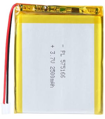 Uxney 575166 Batterie lithium-ion 3,7 V 2500 mAh avec connecteur 2 PH, grille de 2,0 mm