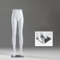Schaufensterpuppen-Torso für den Unterkörper, männlich weiblich Hosen-Kleiderständer mit Metallsockel Schneiderpuppe Nähpuppen-Torso für die Schneider-Ausstellung im Geschäft,Female b