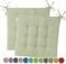 heimtexland 2er Pack Outdoor Stuhlkissen Sitzkissen wasserabweisend wetterfest Gartenkissen 40x40 gesteppt Gartenstuhl Gartenbank Polster Kissen UV-beständig Typ551 Mint