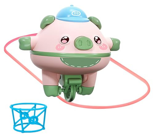 Nexoria Tumbler Balance Pig, Tumbler Monocycle Jouet Mignon Balanced Pig Toys Pig Walking Tightrope Jouet éducatif Mignon Balance Cochon Jouet Cadeau pour garçons et filles (B)