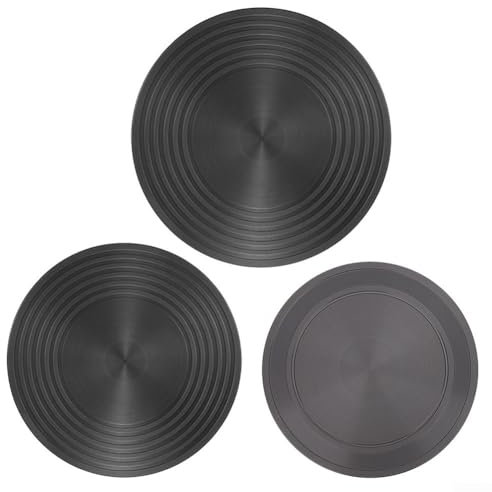 Placa difusora de calor de doble cara para utensilios de cocina de vidrio, antideslizante, almohadilla térmica de acero inoxidable (28 cm)