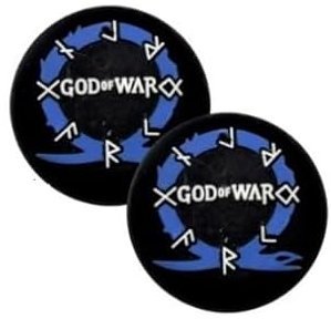 Paquete de 2 empuñaduras de pulgar de God of War para PS5, PS4, XBOX One X S, tapas de piel para controlador de joystick PARTS4U®
