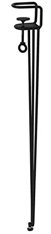 Ksowjdk Gambe Regolabili con Morsetto da Tavolo Gambe per Mobili in Metallo Gambe da Scrivania A Forma di F in Ferro, per Tavolino Fai da Te Tavolo da Pranzo Consolle Mobili, Design Senza Punzonatur