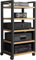 Druckertisch Mit Rollen Druckerregal HiFi-Rack 5-stufige Audio/Video-Medienständer HiFi-Audioschrank Leicht Zu Bewegen Tv Stand Cabinet Plattenspieler Schrank Verstärker-Rack(Style 3,60x40x100cm)