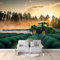 Papier Peint Intissé Tracteur Agricole Au Coucher Du Soleil 200x140 cm Papier Peint Panoramique Moderne, Tableaux Muraux Tapisserie Photo, Papier Peint Mural pour Salon, Chambre, Fond Décor TV