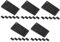 OSALADI 5 Ensembles Espaceurs De Meubles Cales pour Tables Cales pour Chaises Stabilisateur De Mobilier Cales De Fenêtre De Camping-Car Cale D'étagère Plastique Souple Black 20 Pièces * 5