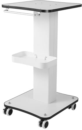 Schönheitstrolley Kosmetikwagen Friseurwagen Tragbarer Beauty Salon Trolley mit Rollen Organisationshilfe für Salons und Beauty Studios 3 Tier