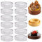 Keboyoe 12 Stück Mousse Tartelette Förmchen Dessert Mousse Ring Mit Löchern Edelstahl Tortenringe Dessertringe Perforierter Dessertringe Mousse Ring Für Herstellung Von Pie Kuchen Mousse Backform 6 cm