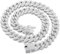 QEXUJOW Ketten für Herren,55 cm Kubanische Kette Cuban Link Chain Iced Out Kette Halskette mit Strass Besetzte Halskette Punk Hip Hop Schmuck Hip Hop Schmuck für Männer Frauen