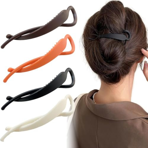 EIHI 8x banana clip banana hair clip banana clip dickes haar bananenspange haare Bananen Haarspange Vintage Bananenspange Pferdeschwanz Haarklammer für Damen