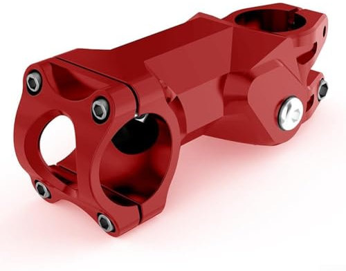 Attacco manubrio per bici ammortizzante di alta qualità per superfici irregolari per compatibilità 28 6 mm/31 8 mm (rosso)