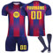 Generisch Barcelona Personalisiert Fußball Trikot mit Eigenem Namen Nummern für Kinder/Erwachsener, Fussball Trikot Shorts Socken Sets Trainingsanzug Jungen Herren