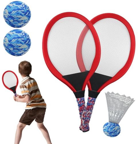 Barnbadmintonracket Utomhuslek För Barn Med Badmintonset | Förälder-Barn Interaktiv Sportspel med Boll Lekutrustning För Förskola Och Lekplats