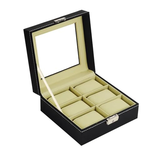 ZNJAMN Uhrenaufbewahrungsbox Uhren-Display-Box, Sammelbox, Leder-Clamshell-Display-Box, Uhrenverpackung, Geschenkbox FüR Uhrenaufbewahrung