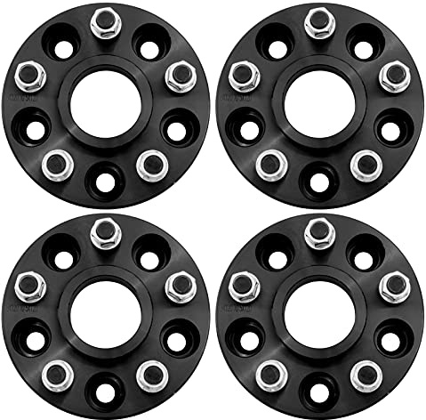 WINCHMAX 30 mm Nabenzentrierte Spurverbreiterungen. PKD 5 x 120, Gewinde 14 x 1,5 mm, Zentralbohrung 72,6 mm. 4 x 38 mm Distanzstücke für Discovery Mk3 & Mk4, PMK3 & Mk4. SCHWARZ T3