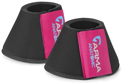 Shires Arma Neoprene Over Reach Boots - Raspberry: Full