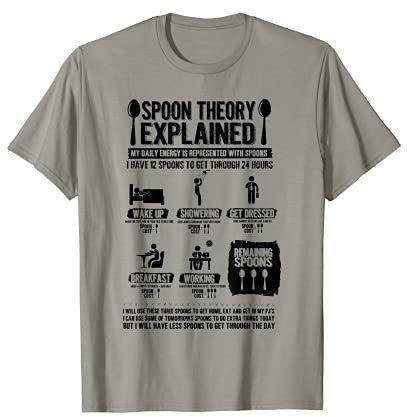 Spoon Theory Explained - Spoonie T-shirt - Chronic Illness