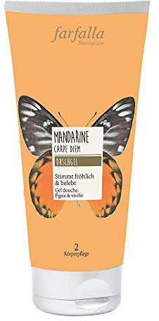 Farfalla Mandarine Carpe Diem, Feuchtigkeitsspendendes Duschgel, 2 x 200ml