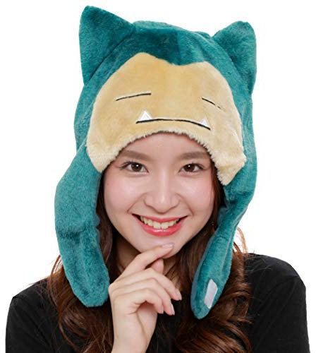 SAZAC Kigurumi Mütze - Pokemon - Snorlax - Cozy Costume Beanie Cap - Erwachsene Größe