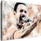 Myartstyle - Bilder Queen - Freddie Mercury Sänger 115 x 75 cm Leinwandbild XXL - Wandbild 1 Teilig - Gerahmter Kunstdruck Musik w-s-2023-039