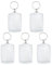 Lot de 5 porte-clés photo double face avec anneau fendu