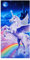 Einhorn Pferd Strandtuch für Frauen Mädchen Kinder, dünn, leicht, sandfrei, Mikrofaser, Bad, Dusche, Pool, Schwimmen, Handtuch, schnelltrocknend, weich, Einhorn-Handtuch, Rainbow Kingdom 30 x 60 cm