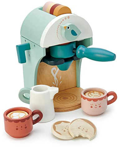 Tenderleaf Toys Pretend Play Kitchen Accessories: Fun & Educational - Pretend Play And Roleplay For Children (Babyccino Maker)