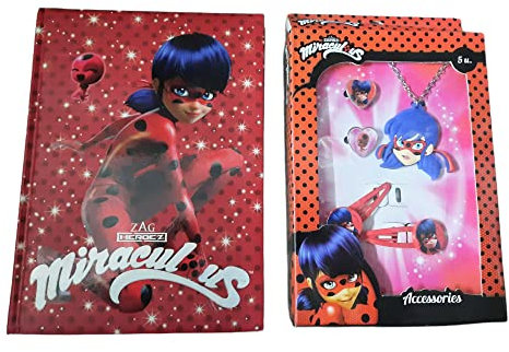 Miraculous Ladybug Disney Schultagebuch und Haar-Accessoires