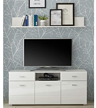 möbelando TV-Lowboard Wandboard Fernsehschrank Unterschrank Schrank Wohnzimmer Ella I