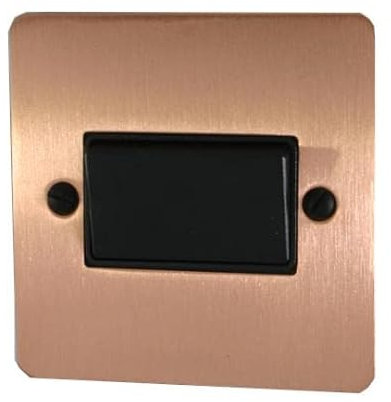 G&H Brassware Flat Rose Gold Bathroom Fan Isolator FRG69B