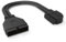 LINKUP - USB 3.2 Gen 2 (USB 3.1) Internal Adapter 20-Pin Motherboard Header Male to Female 10Gbps for PC USB-A Ports - Right Angle Type - Black 24cm