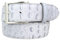 BELTINGER Gürtel mit Krokoprägung 4 cm | Leder-Gürtel für Herren 40mm Kroko-Optik | Herren-Gürtel mit Kroko-Muster 4cm | Hellgrau 100cm