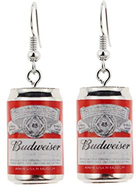 Hübsche Bierkrug-Ohrringe, niedliche Bierflaschen-Ohrringe für Frauen und Mädchen, kreativer Party-Schmuck, Edelstahl, Stein