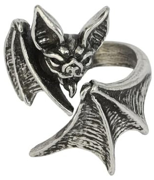 Alchemy Gothic Nighthawk Wrap Ring Frauen Ring silberfarben XXS-XS Hartzinn Gothic