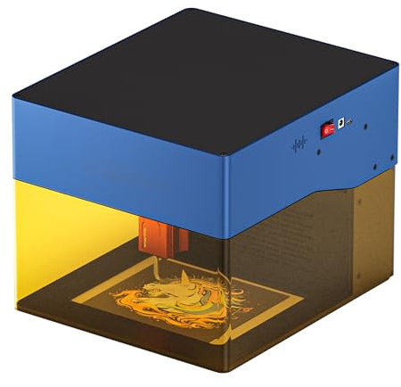SCULPFUN 3W Laser Graviermaschine, Laserschneider mit Rauchfilter, APP Gravur, Gravur Geschwindigkeit 10000 mm/min, Temperatur alarm, 0,02 mm Laserfokus, Lasergravierer für Holz