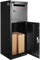 VEVOR Paketbriefkasten 41,2x40,1x110,5cm Paketbox Stahl Paletkasten 50kg Briefkasten Postbox XXL Briefkasten mit Paswortschloss Druckschloss Anti-Diebstahl-Einwurföffnung für Pakete Briefe usw.