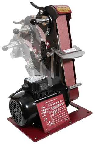 Robert Sorby WPROEDGE240UK ProEdge 240V UK Sharpening System - Sharpens Woodturning Tools, Knives, Chisels and Axes - 9 Factory Indexed Settings to Provide Guide - Belt System