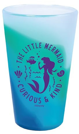 WinCraft Bicchiere da pinta in silicone con principesse Disney Ariel, 470 ml