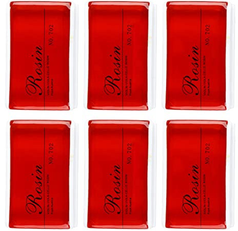 6 Pezzi di Colofonia per Violino Corda per Colofonia di Violino, Accessorio per Colofonia per Accessorio per Strumento in Colofonia Polvere Bassa Universale per
