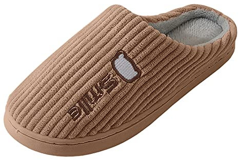 Generico Ciabatte Squalo Bambina Ciabatte Nuvola Donna Pantofole da donna in cotone ricamato per la casa invernale da donna Scarpe casual da casa Ciabatte Donna Infradito Grunland Ciabatte (Khaki, 44)