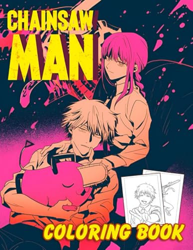 chain-saw Man's Coloring book: Encourage Creativity with One-Sided JUMBO Color Pages for Children Kids