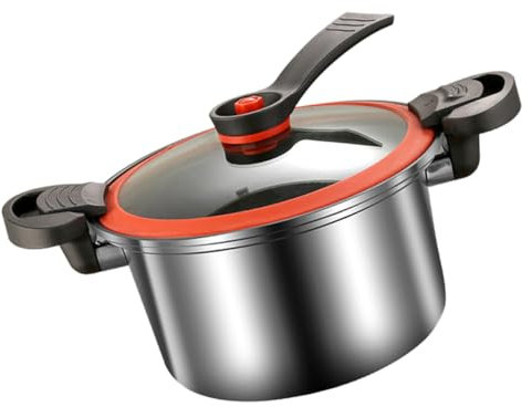 Amosfun Topfdeckel Aus Edelstahl Für Niederdruckkocher Mehrzweck-schnellkochtopf Dampfgarer Kochgeschirr Für Zuhause